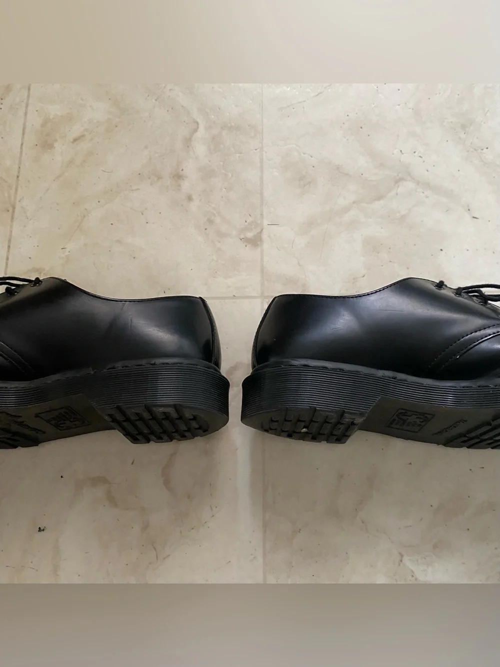 $160 Dr. Martens 1461 Mono Black Smooth Leather Lace-up Men's Oxford Derby Sz 9